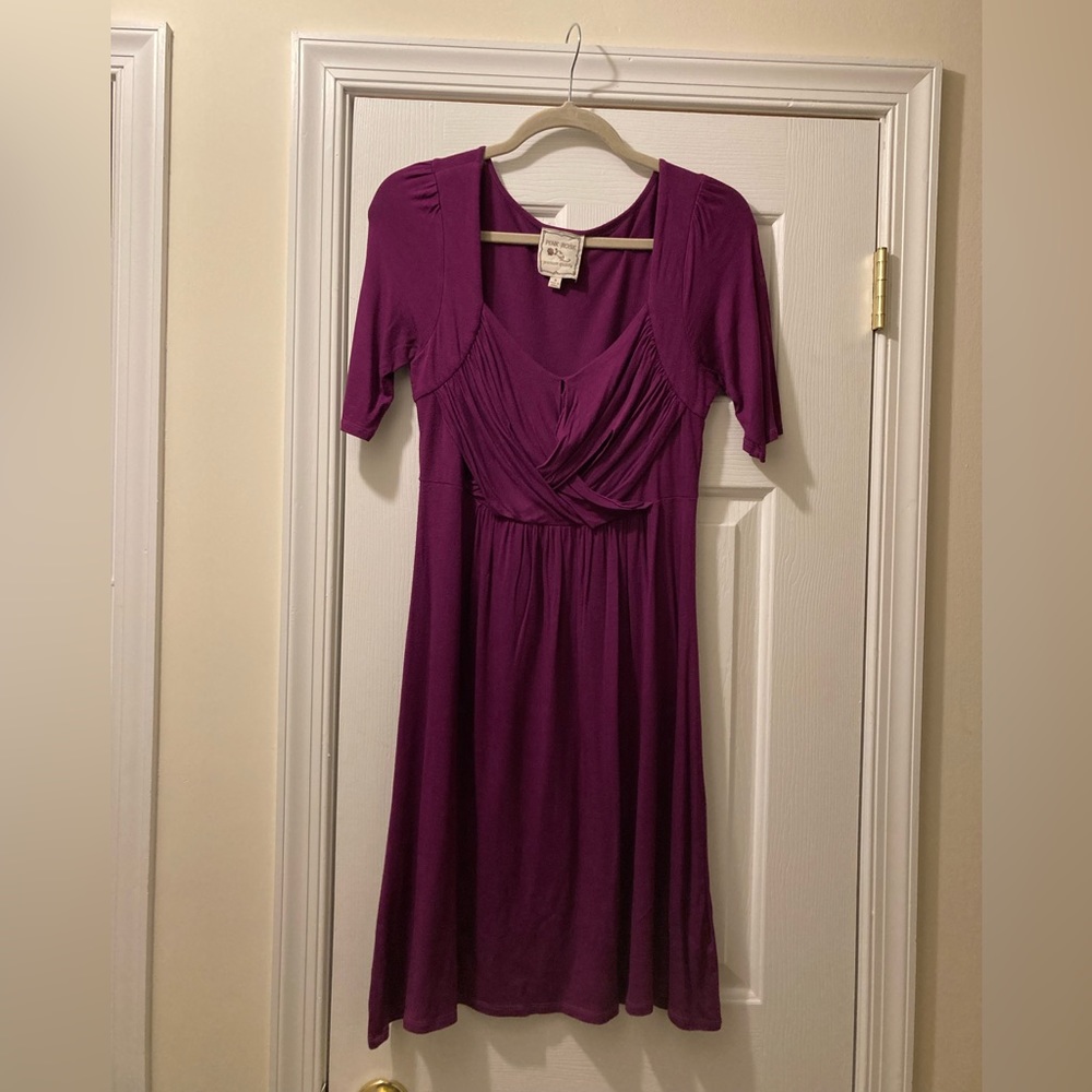 Size medium dark pink knit dress